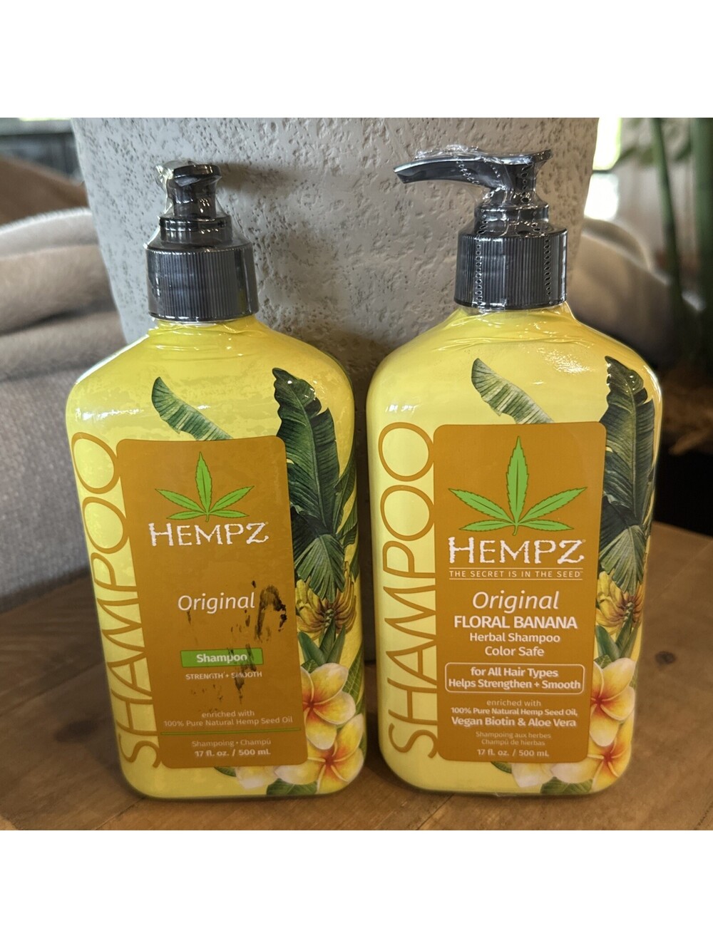 HEMPZ ORIGINAL FLORAL BANANA 17 OZ SHAMPOO FOR ALL TYPES OF HAIR